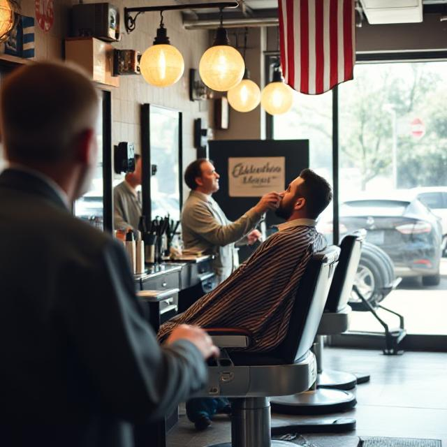 barbershop scene